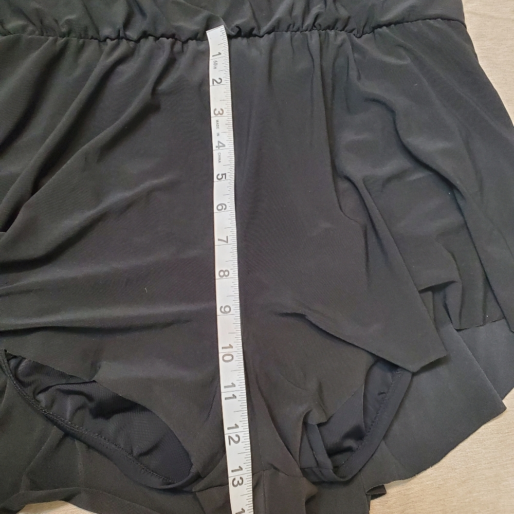 AQUAGREEN black Swim Dress Romper XL 16/18 One Piece Swimsuit Pockets New - Picture 10 of 10